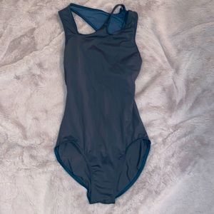 Gray/blue leotard
